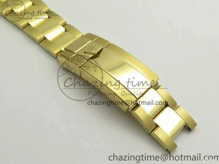 Plated YG 904L 1:1 116508 And SS Case Bracelet Green Clone Edition Dial Best Super A4130 ARF Daytona 0414